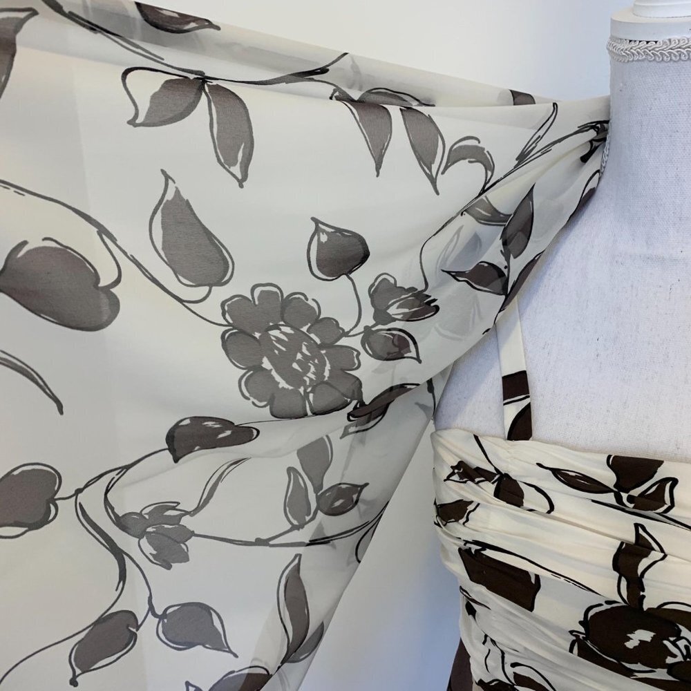 Marly’s 100% silk floral dress w/ scarf made in it - Picture 11 of 16
